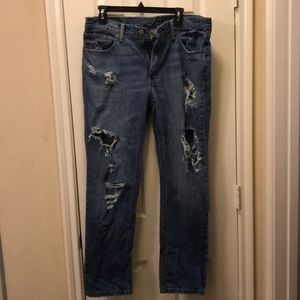 Used Distressed Men’s Jeans